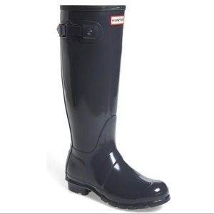 Hunter Original Rain Boots- glossy-NWT